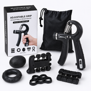 Set Hand Grip 5 en 1 con Resistencia Ajustable | Fortalece Manos y Antebrazos