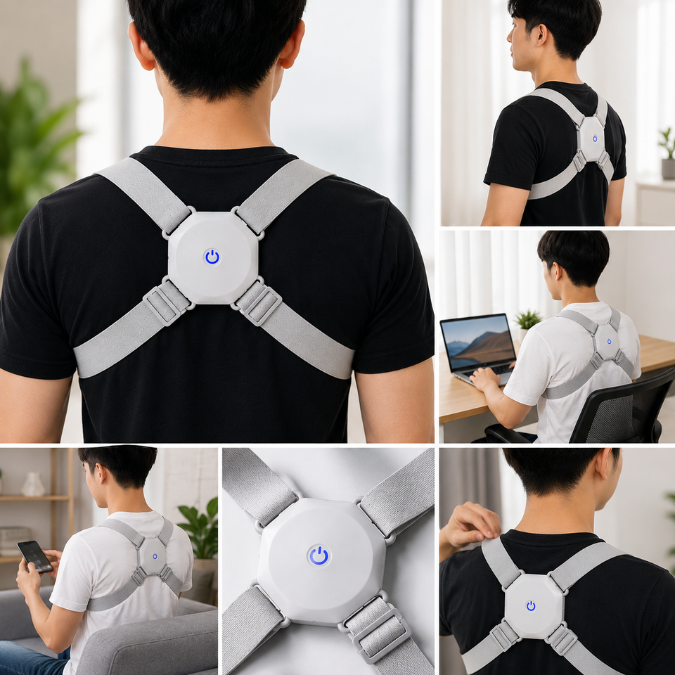 Corrector de Postura Inteligente con Sensor Recargable